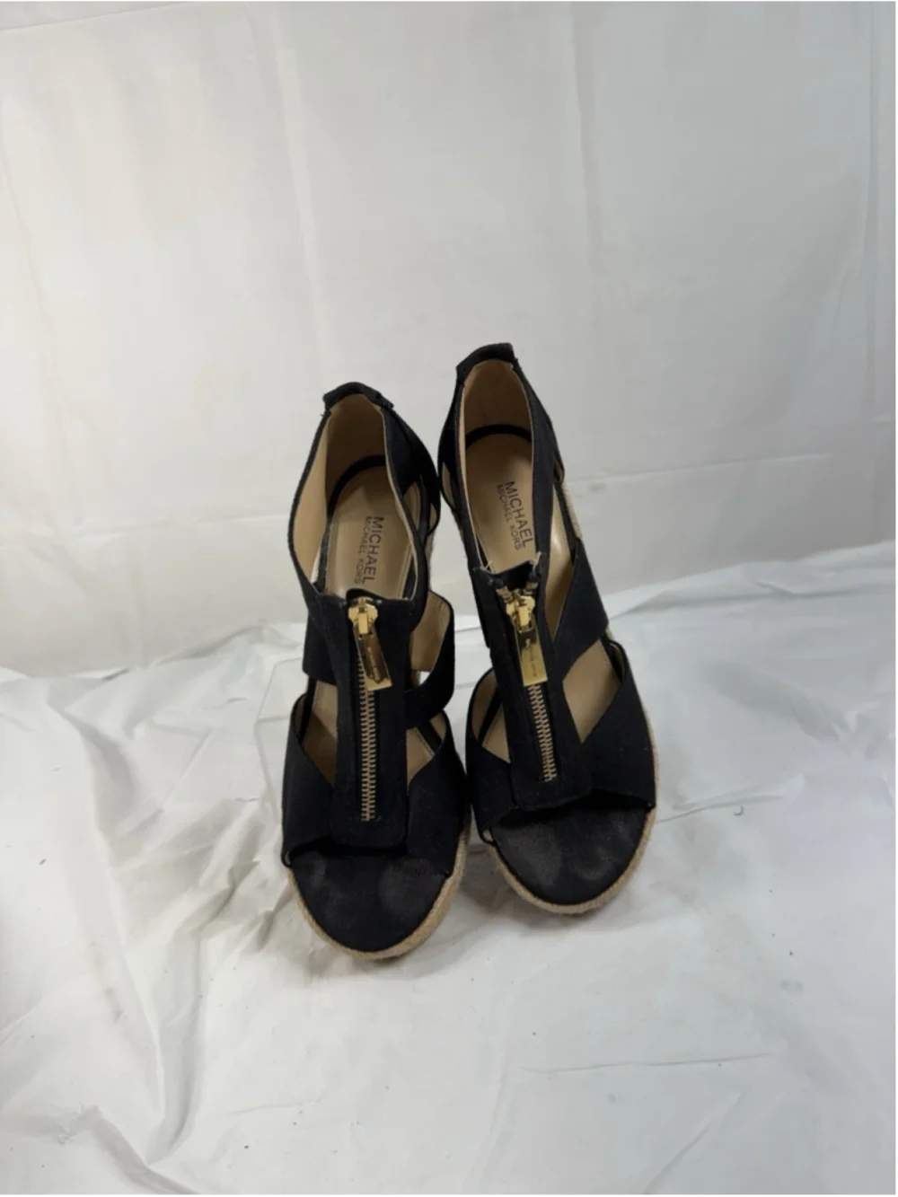 Michael Kors Damita Black Wedge - size 6M